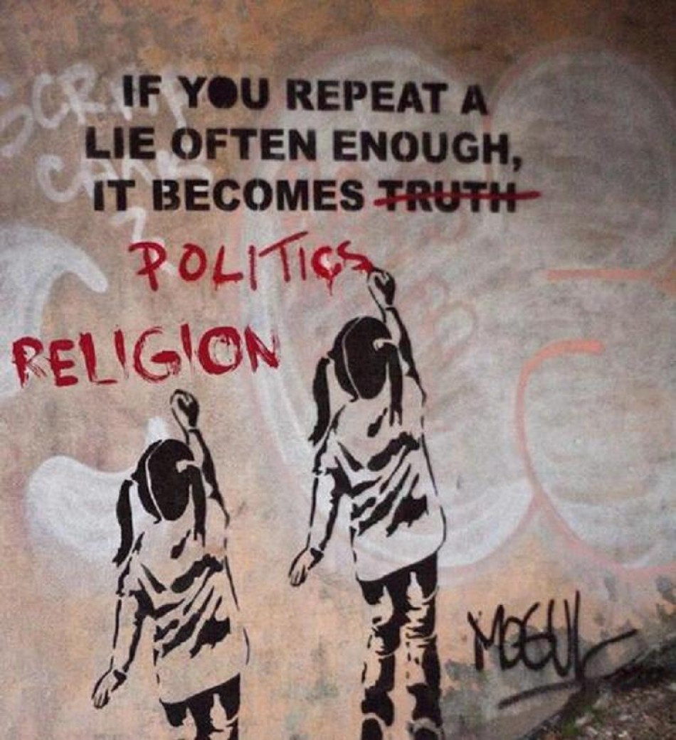 If you repeat a lie enough...