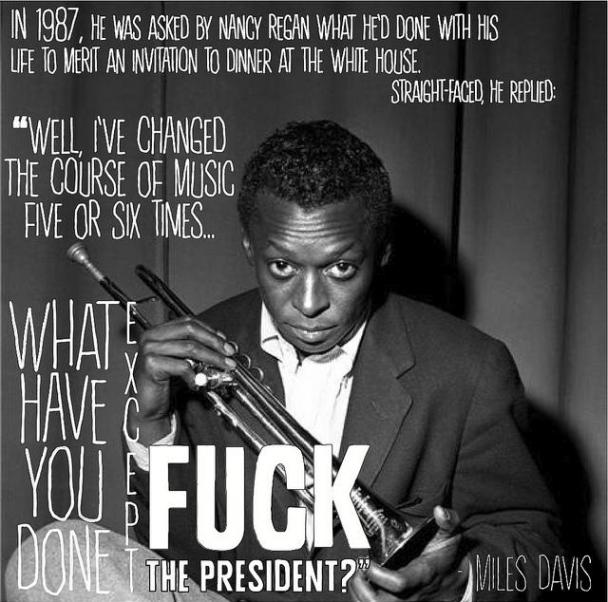 Miles Davis vs Nancy Reagan